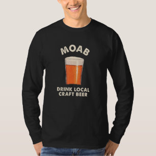 Camiseta Moab Drink Local Beer Utah Bebendo Ut Alcoh