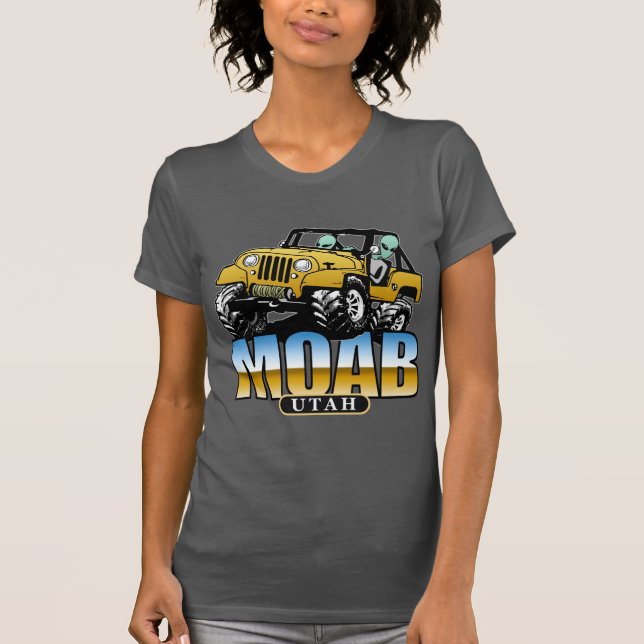 Camiseta MOAB, Utá - aliens 4x4 (Frente)