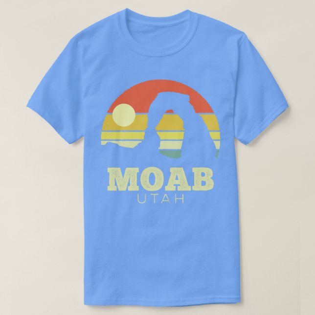 Camiseta Moab Utah Arches Vintage Sunset (Frente do Design)