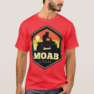 Camiseta Moab Utah ATV Vintage Sunset Hexagon