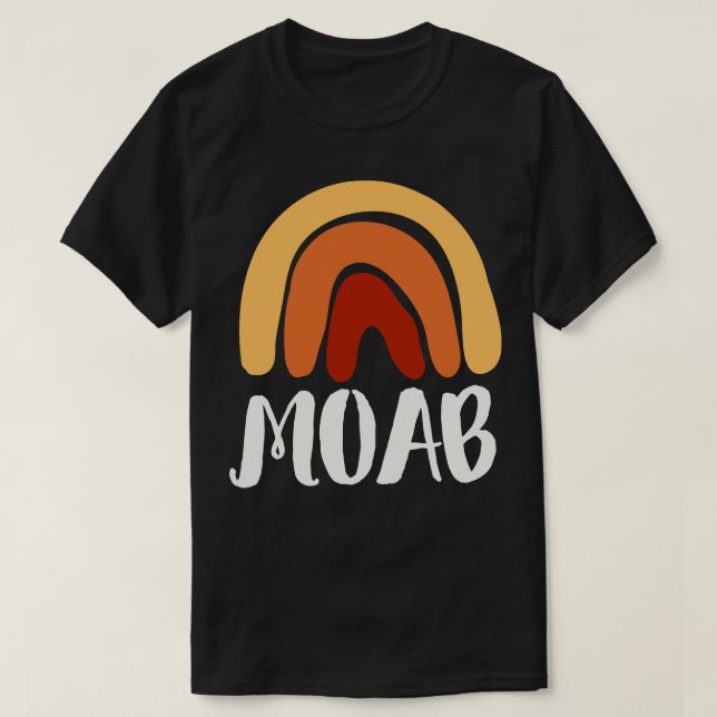 Camiseta Moab Utah Boho Rainbow Arches National Park (Frente do Design)