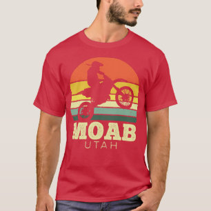 Camiseta Moab Utah Motorcycle Vintage Sunset