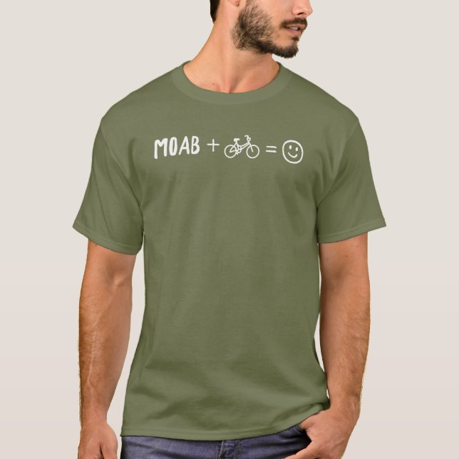 Camiseta Moab Utah Plus Bikes Makes You Happy (Frente)