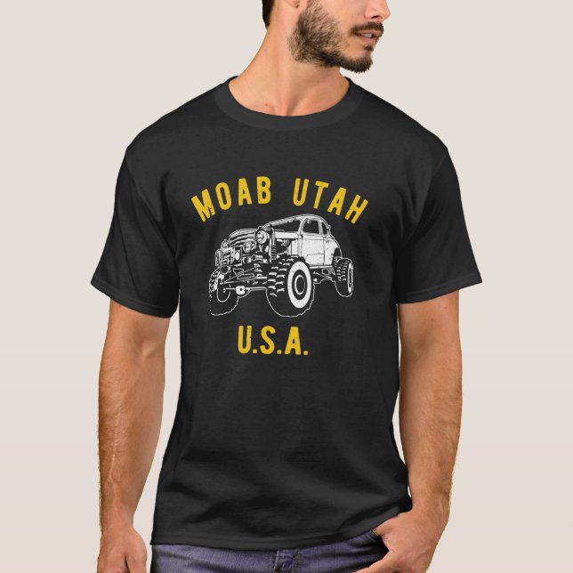 Camiseta Moab Utah USA Off road Rock Crawler 4x4 16 (Frente)