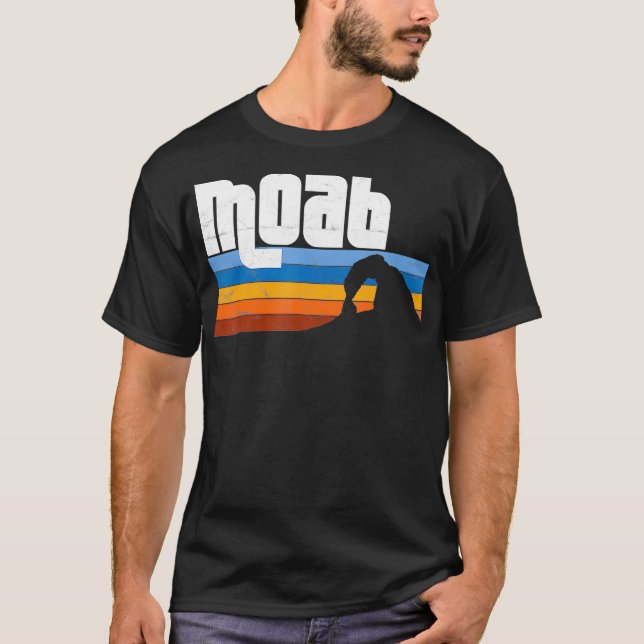 Camiseta Moab Utah UT Arches Canyonlands National Park Retr (Frente)