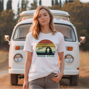 Camiseta Moab Utah vintage pôr do sol Arches Parque Naciona