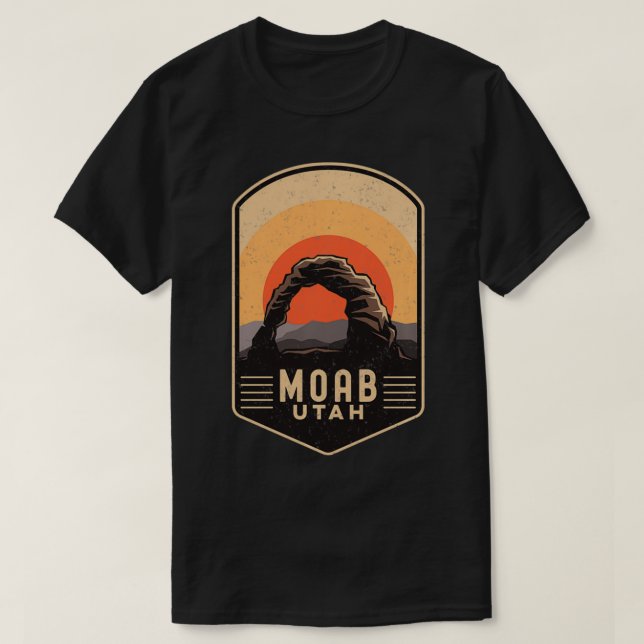 Camiseta Moab Utah Zion Arches National Park Hiking Hiker L (Frente do Design)