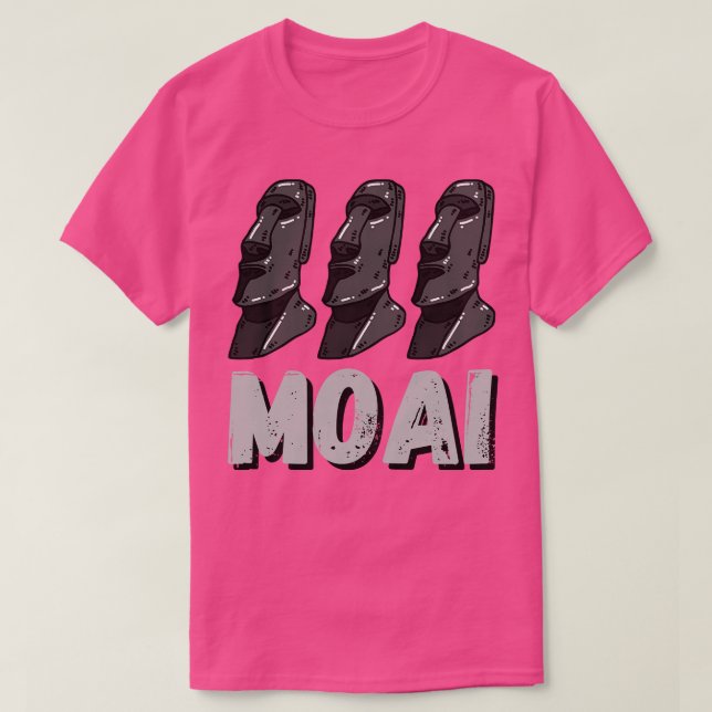 Camiseta Moai Estatuja Ilha Páscoa Rapa Nui Chefes (Frente do Design)
