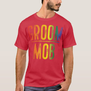 Camiseta Mob do Grupo de Orgulho Gay do Partido do Solteiro