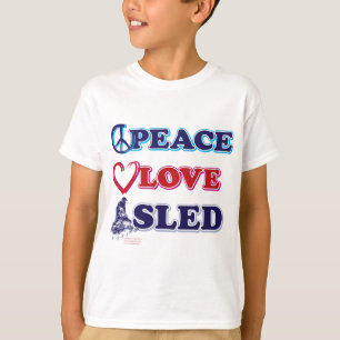 Camiseta Mobilidade de neve/Paz,Amor,Leve