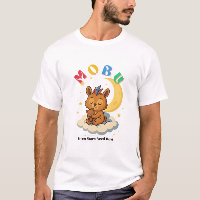 Camiseta MoBu – Mesmo as Estrelas Precisam Descansar (Frente)
