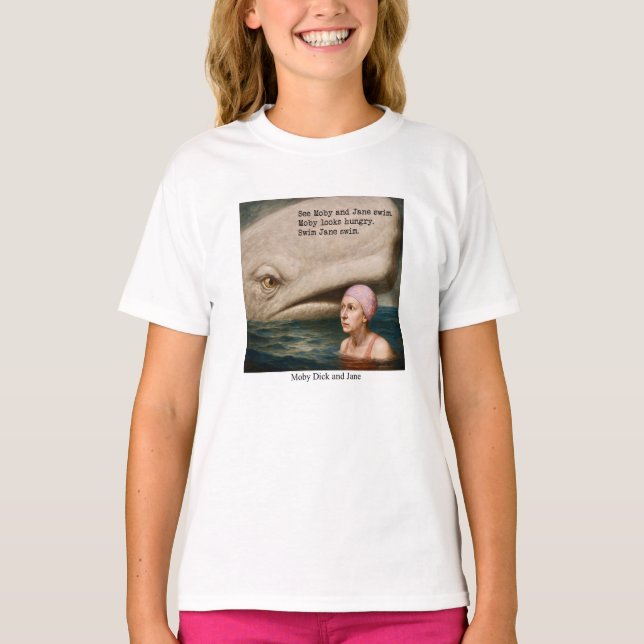 Camiseta Moby Dick e Jane (Frente)