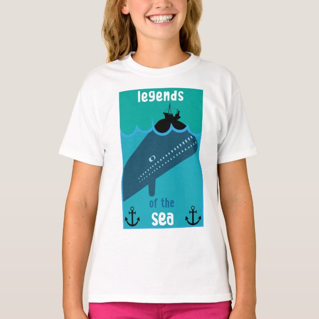 Camiseta Moby Dick Sea Fantasy | Funny Ocean And Sea Servin (Frente)
