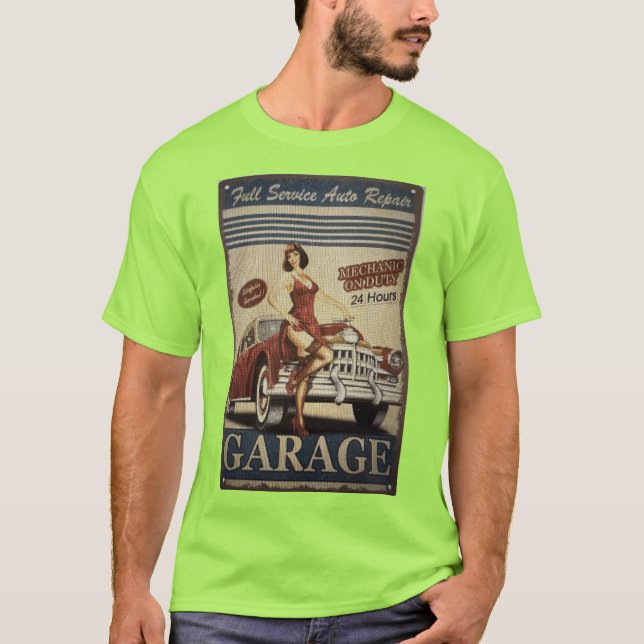 Camiseta Moça Bonito Automática do Serviço de cheio (Frente)