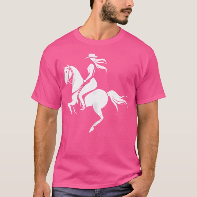 Camiseta Moça-coroa-coroa cavalaria-dorso-cavaleiro (Frente)