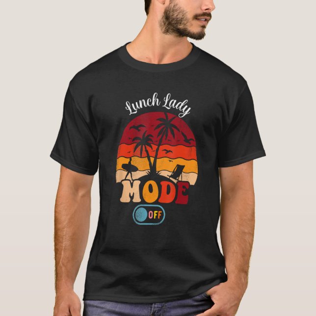 Camiseta Moça De Almoço Feliz No Último Dia De Verão (Frente)