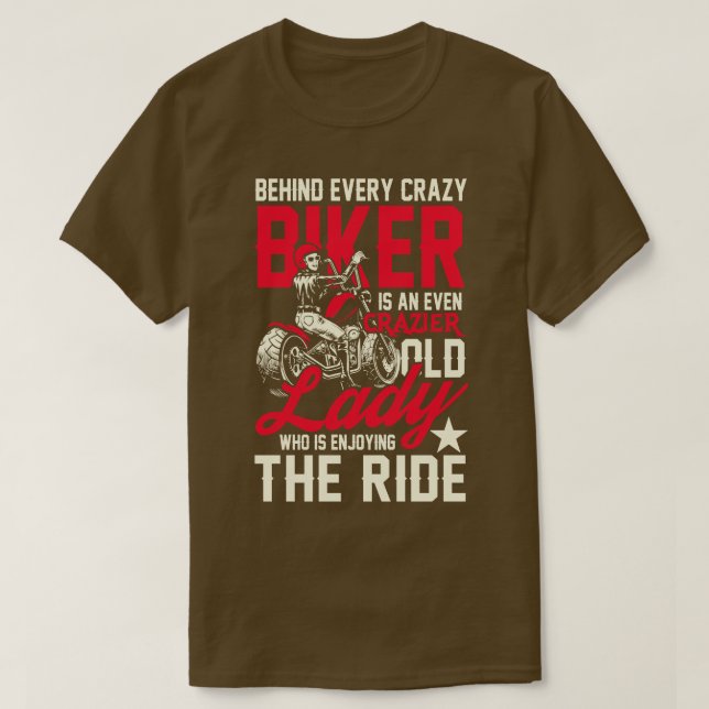 Camiseta Moça de bicicleta mais louca (Frente do Design)