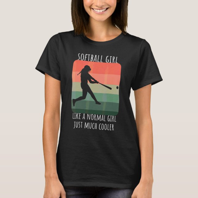 Camiseta Moça de Dizer Softball 4 (Frente)