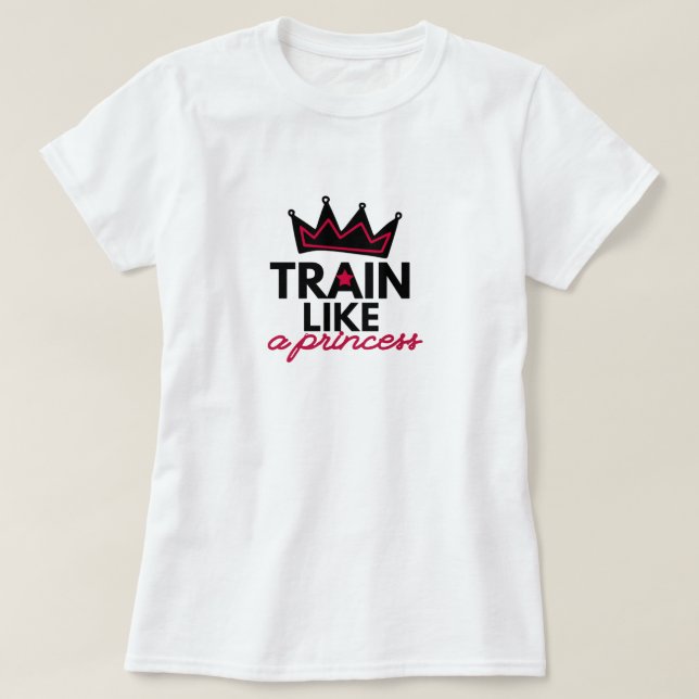 Camiseta moça de ginástica (Frente do Design)