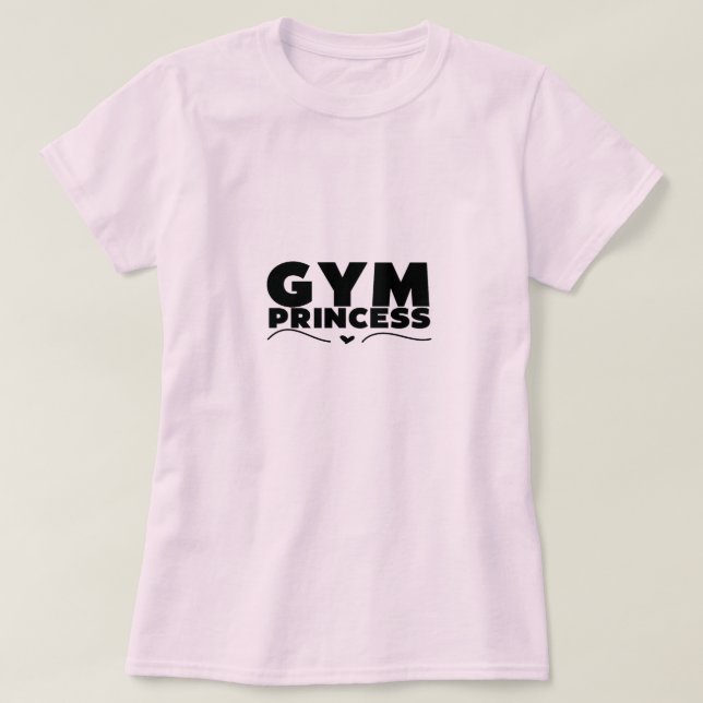 Camiseta moça de ginástica (Frente do Design)