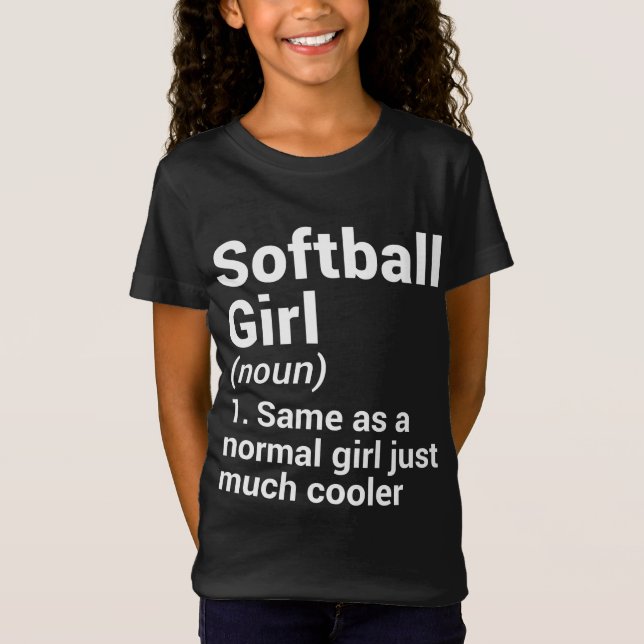 Camiseta Moça de Softball (Frente)