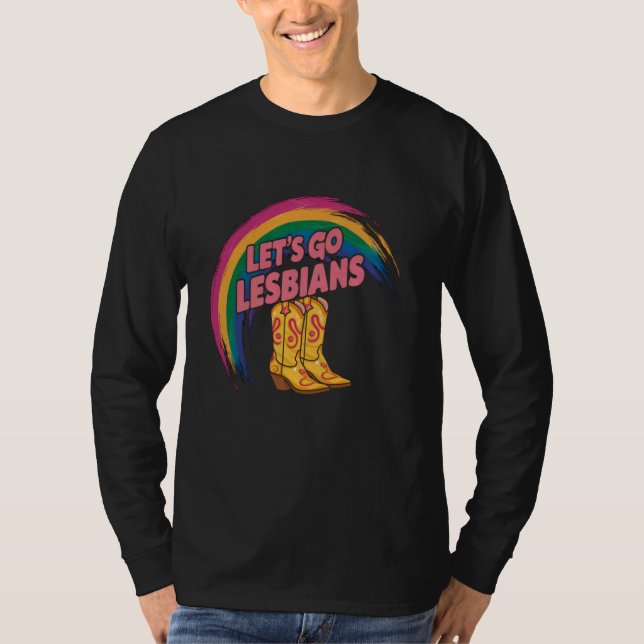 Camiseta Moça-de-vaca deixa lésbicas LGBTQ Orgulho Lésbico  (Frente)