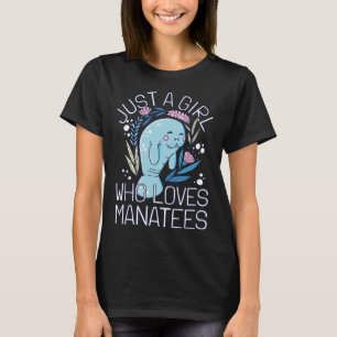Camiseta Moça Manatee I Mulher Adora Manatee I Cute Manatee