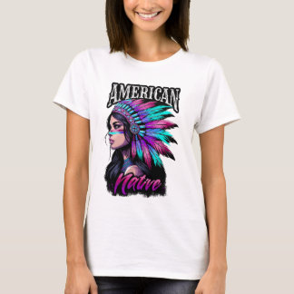Camiseta moça nativa americana