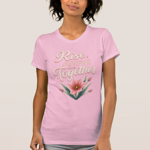 Camiseta Moça-poder: T-Shirt Rosa Forte, Negrito E Implacáv