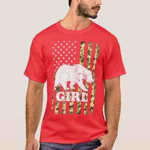 Camiseta Moça Ursa Campanha de Hiperligação USA American F