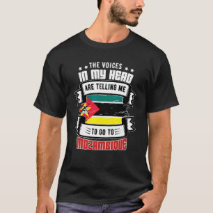 Camiseta Moçambique Na Minha Cabeça