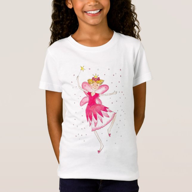 Camiseta Moças De Fada Rosa E Bonitas (Frente)