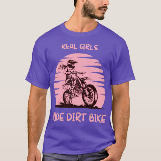 Camiseta moças de verdade andam de moto de terra
