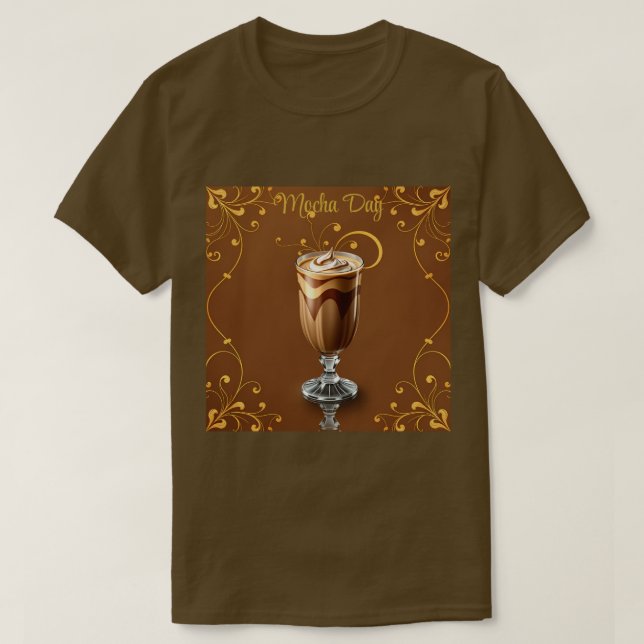 Camiseta Mocha Day Brown T-Shirt (Frente do Design)