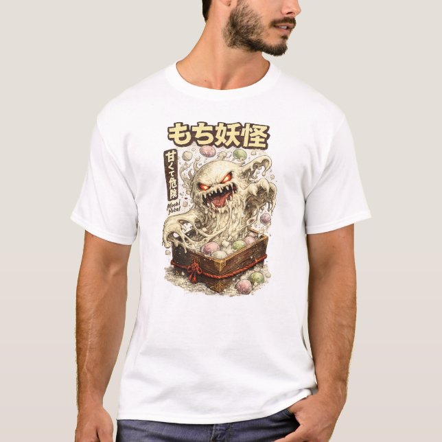 Camiseta Mochi Yokai – Sweet But Dangerous (Frente)