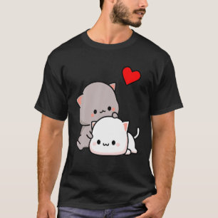 Camiseta Mochia Peach E Goma Cat Lover Gatas Gatinhos Jogad