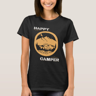 Camiseta Mochila Contra Viagem de Aventura de Camper Feliz
