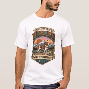 Camiseta Mochila de cachorro de trilha na Bretanha Montanha