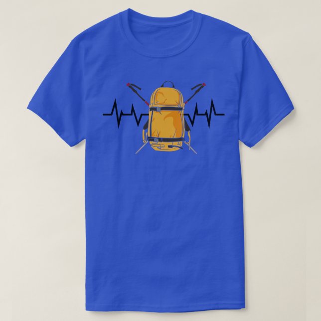 Camiseta Mochila de caminhada 2 (Frente do Design)