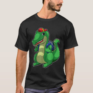 Camiseta Mochila de Crocodilo Engraçado Volta às Aulas Croc