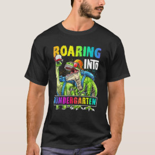 Camiseta Mochila De Dinossauro Do Jardim De Infância Rugind