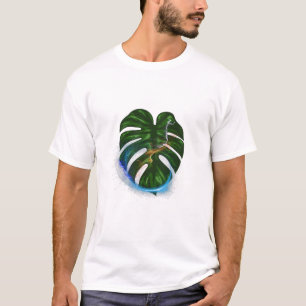 Camiseta mochila de folha de coleção pastel
