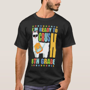 Camiseta Mochila De Llama Da 8ª Série Crush De Volta À Esco