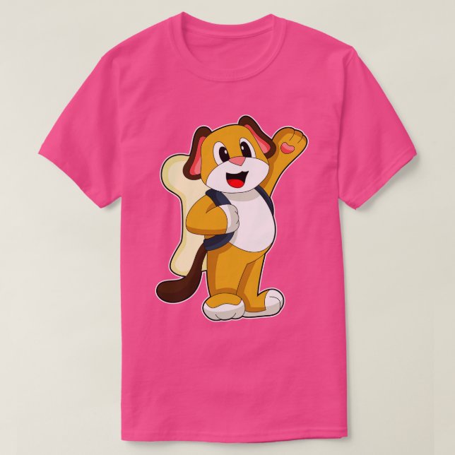 Camiseta Mochila de Osso Canino (Frente do Design)