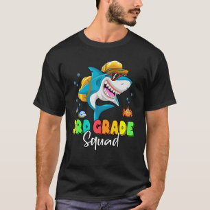 Camiseta Mochila de tubarão quadrado do 3º grau de volta ao
