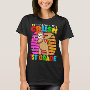 Camiseta Mochila de volta à escola da 1ª série Sloth Dabbin