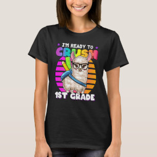 Camiseta Mochila de volta às aulas da Crush 1ª série Llama