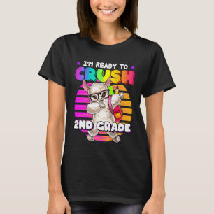 Camiseta Mochila de volta às aulas do Llama Dabbing da 2ª s