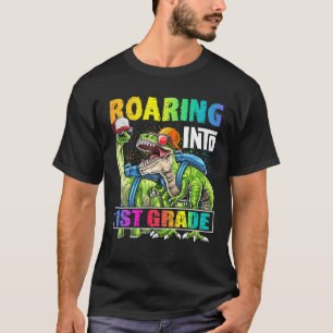Camiseta Mochila Dinossauro 1rua em rugem de volta à escola