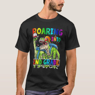 Camiseta Mochila Dinossauro Quadrada De Segundo Rajante De 